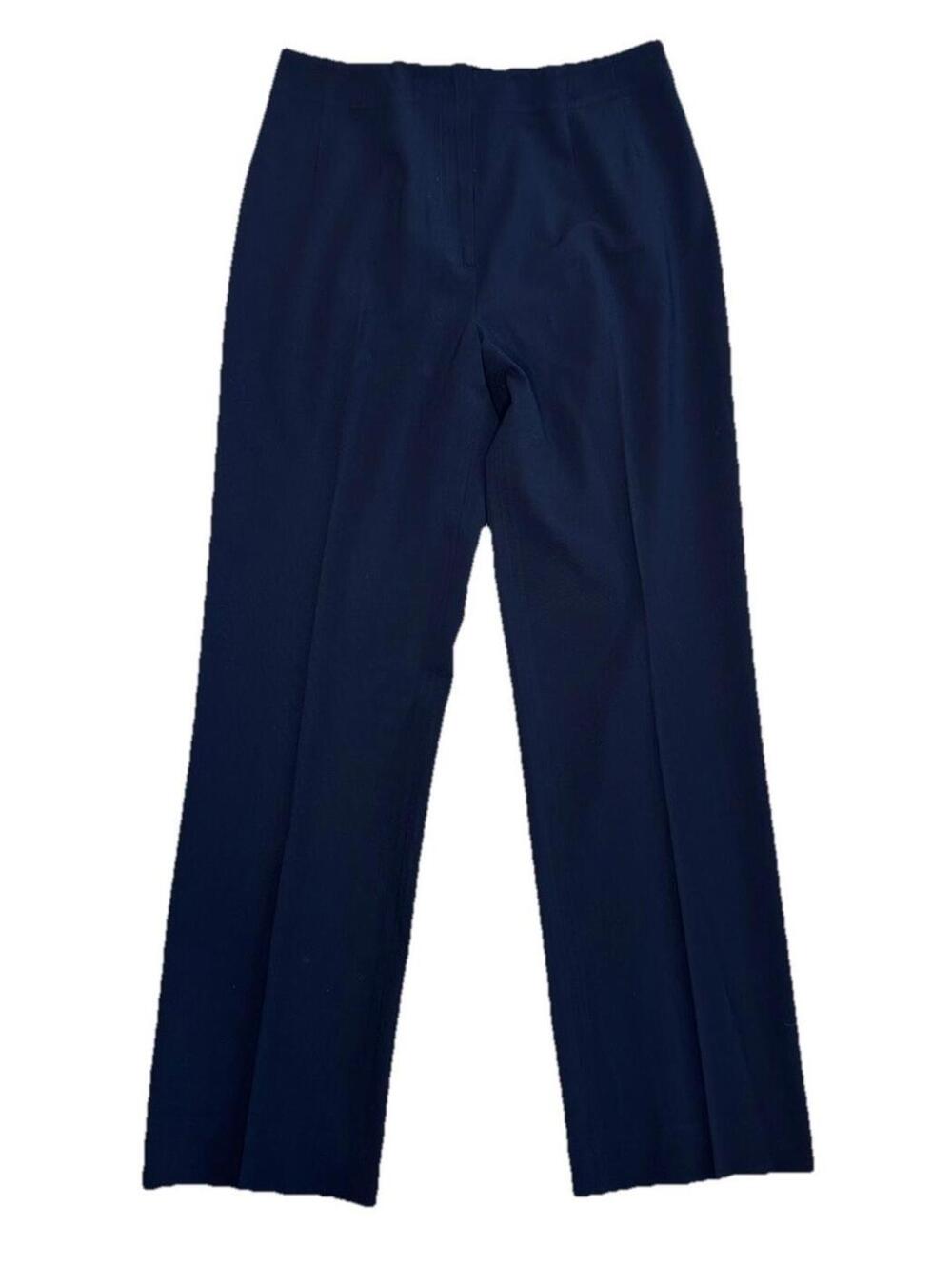 Piazza Sempione Sophia Wool Dress Pants Trousers Womens 46/ US 10 Navy Blue
